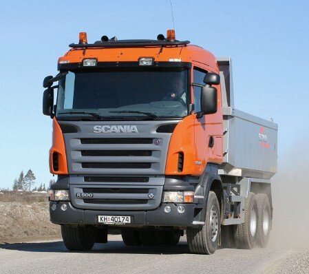 travas antifurto scania laranja 